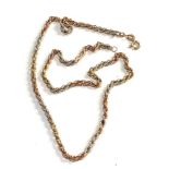 9ct Tri-coloured twisted rope chain 4.8g