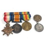 ww1 trio medals to pte j.locket E.KENT .R with 2 tournament medals