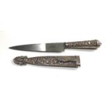 Large Antique Industria Argentina Juca .800 Silver Knife, this silver Industria Argentina knife