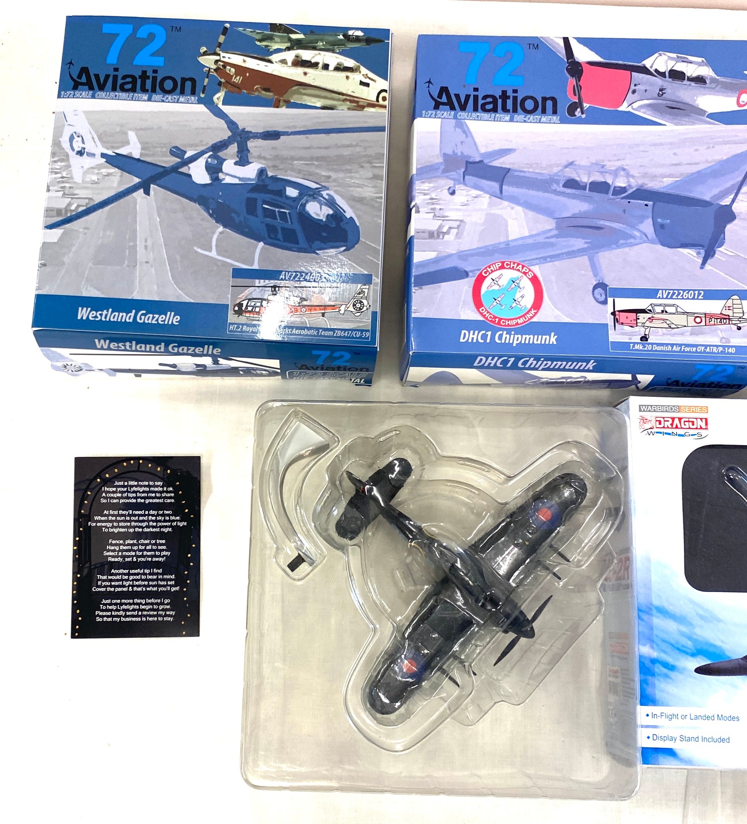 Selection of 3 "72 aviation" boxed models includes, westland gazelle, Westland Gazelle HT.2, Dhc1 - Image 3 of 4