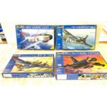 Selection of aircraft models in original boxes, Revell F-86D Sabre Dog, Blohm & Voss BV P-194,