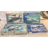Selection of aircraft models in original boxes, Mongram F-111A Swing wing fighter, Revell Dornier Do