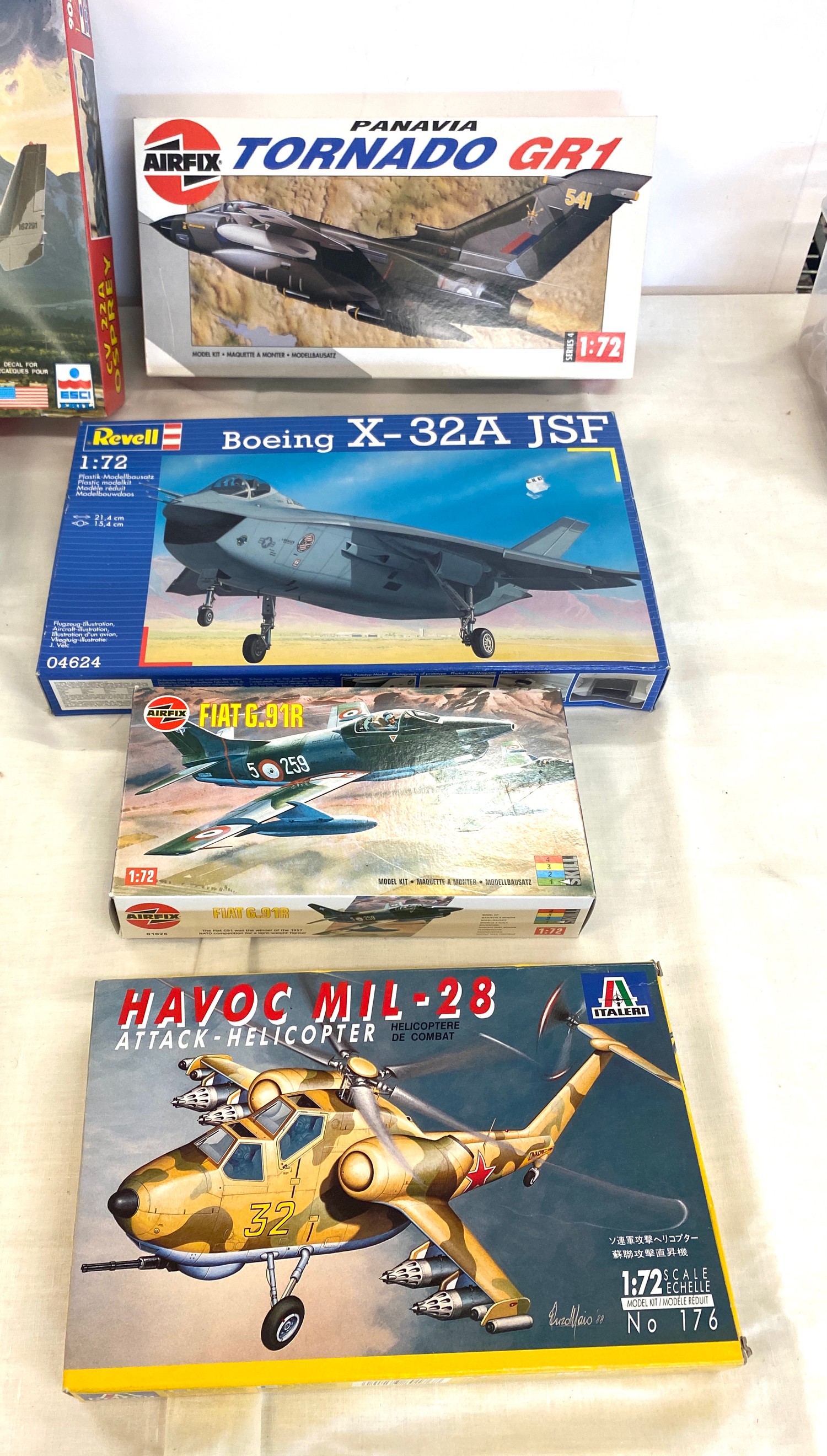 Selection of 8 boxed craft models to include, Osprey CV22A, Revell Boeing X-32A JSF, Alpha JET, H. - Image 3 of 3