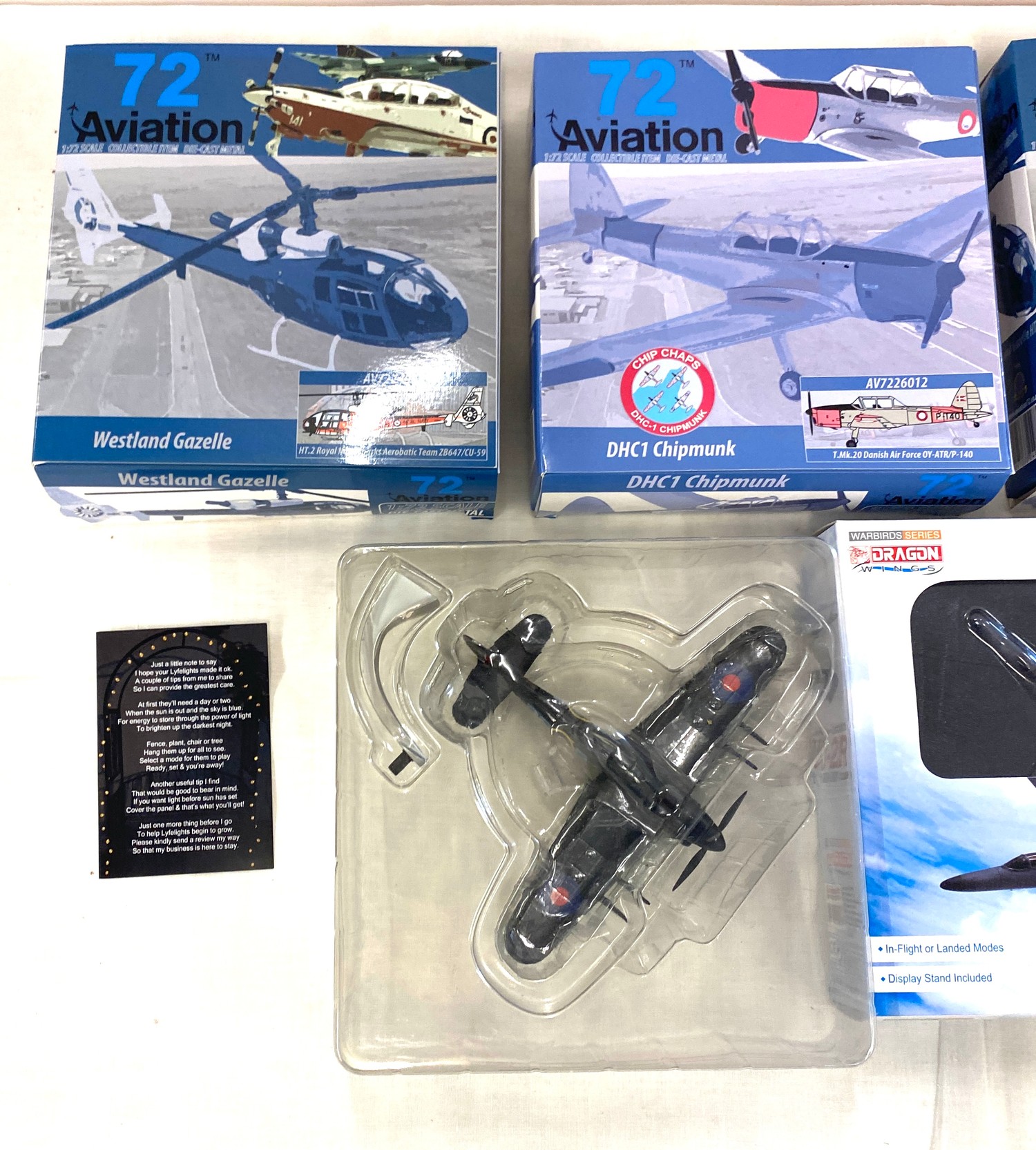 Selection of 3 "72 aviation" boxed models includes, westland gazelle, Westland Gazelle HT.2, Dhc1 - Image 4 of 4