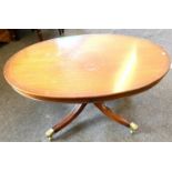 Mahogany regency pedestal table