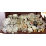 Large selection of glassware to include bowls, glasses etc