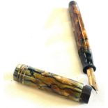 Vintage Parker 14ct nib, marble effect, untested