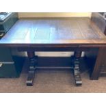 Draw leaf table and 4 matching chair + 2 others