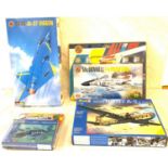 Selection of aircraft models in original boxes, Airfix Saab JA-37 Viggin, Airfix McDonnell, Revell