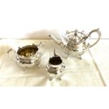 3 piece silver plated tea set, Mappin and Webb