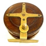 Vintage wooden fishing reel