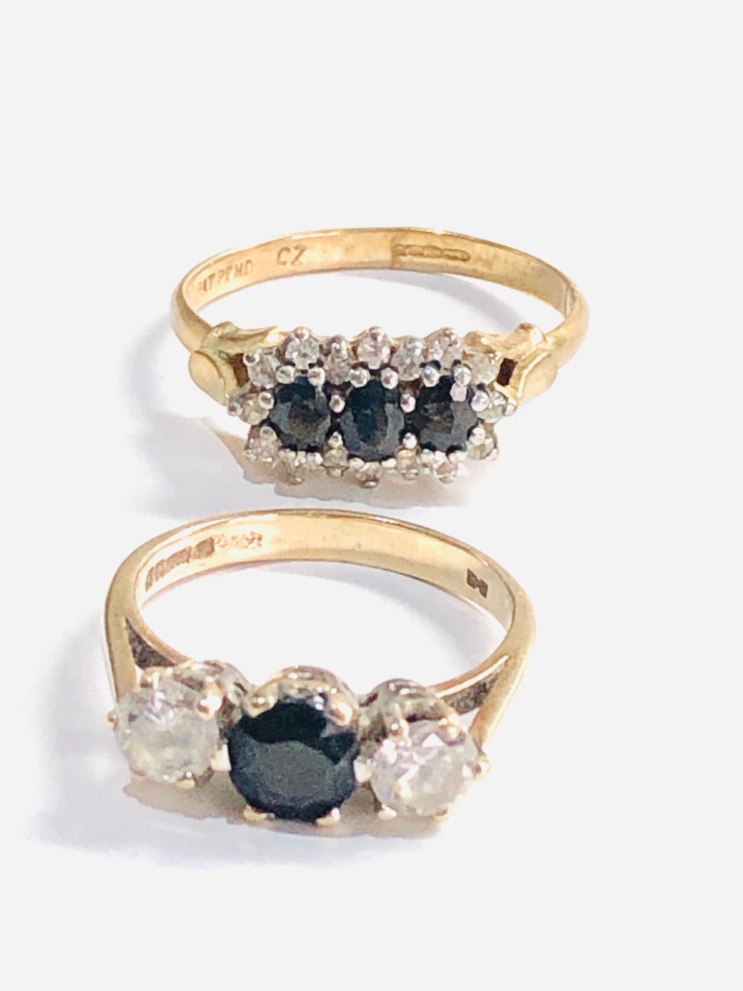 2 x 9ct gold dress rings 5.3g - Image 2 of 3