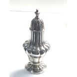 Antique silver sugar caster measures approx 16cm tall weight 145g