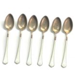 Set of silver and enamel tea spoons hallmarked 925s