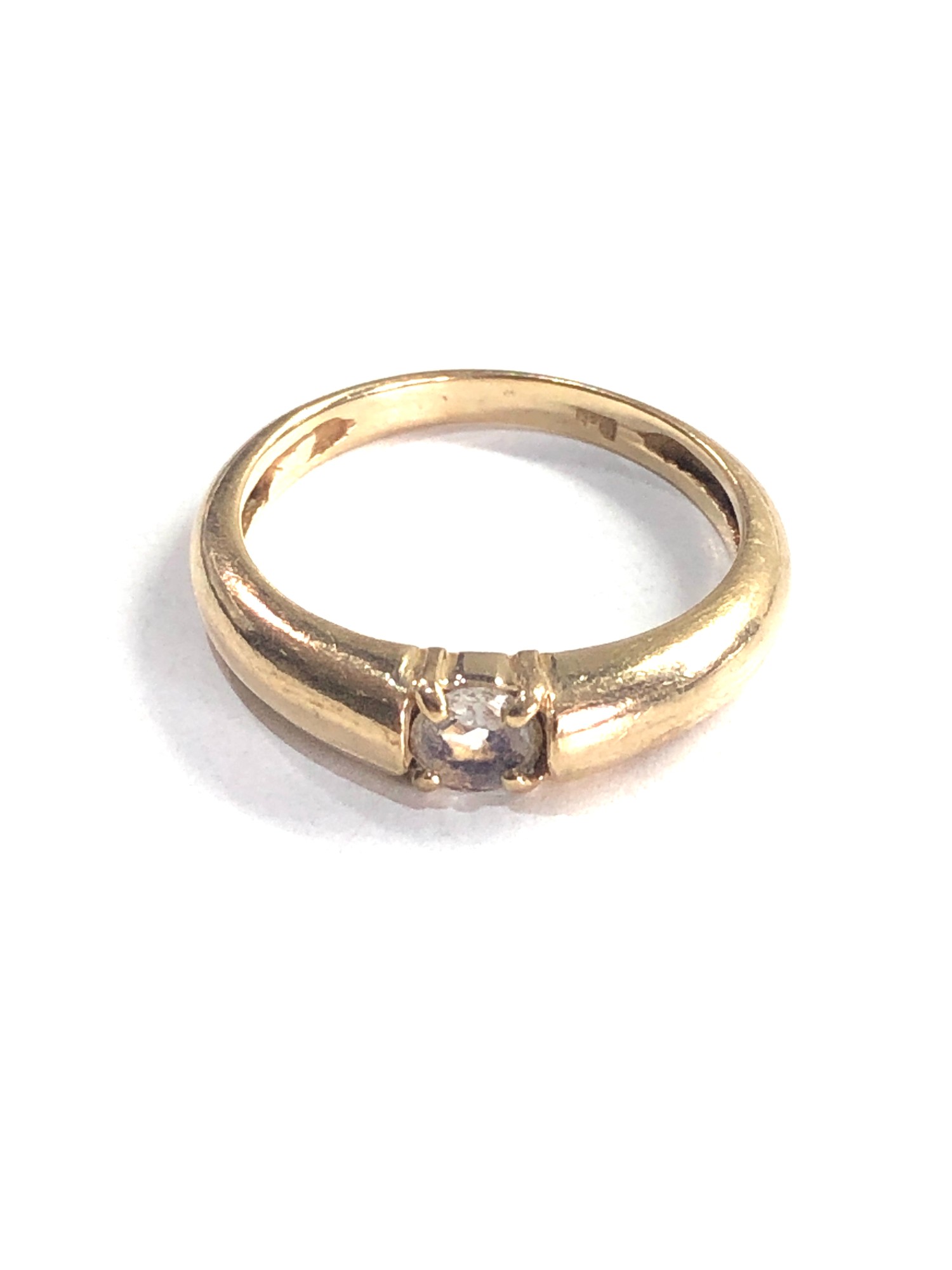 9ct gold moonstone solitaire ring 2.3g