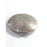 Vintage silver powder compact