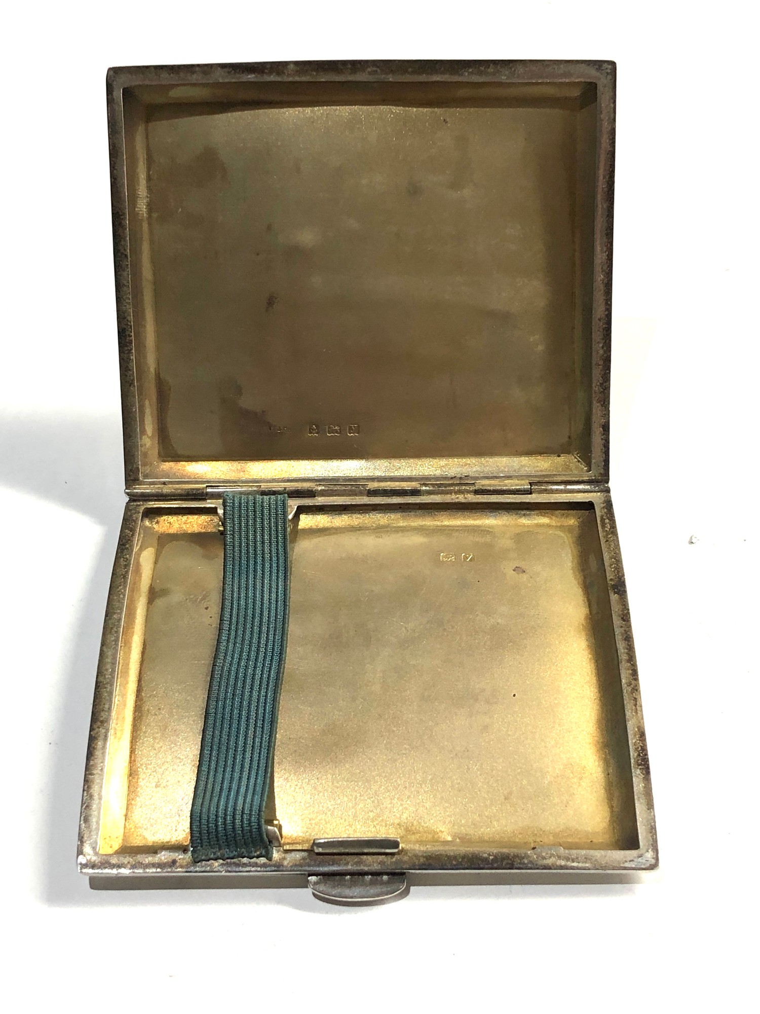 Silver cigarette case Birmingham silver hallmarks weight 80g - Image 3 of 3
