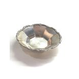 Small silver sweet bowl measures approx 11cm dia weight 50g