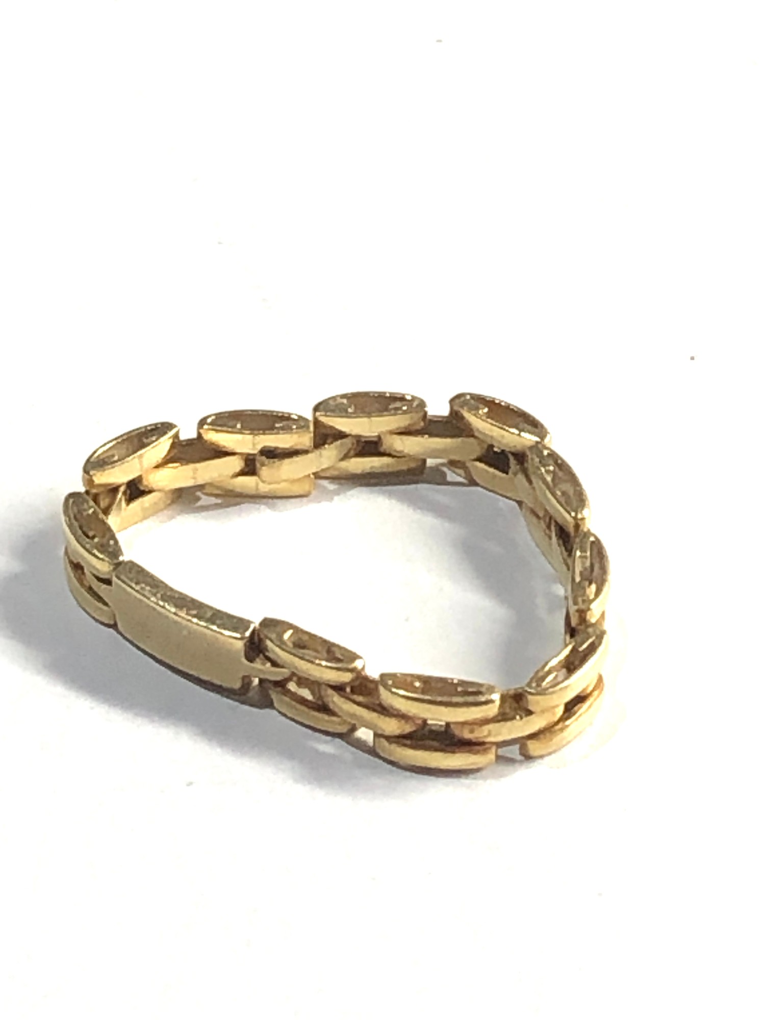 18ct gold chain ring weight 2.5g - Image 2 of 3