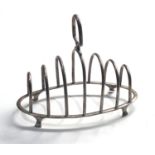 Silver toast rack London silver hallmarks weight 80g