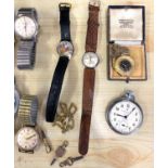 Selection of mens and ladies wristwatches, all untested, various makers to include Sekonda, Buler