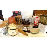 Large selection of miscellaneous items to include rotating spice rack, monitor system 1500 etc