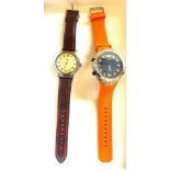 2 Mens wristwatches, untested