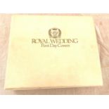 Presentation folder containing the Royal Wedding First Day covers