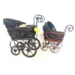 Victorian small pram and one other