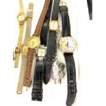 Large selection of assorted ladies wrist watches- untested