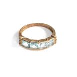 9ct gold topaz ring 2.5g