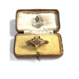 9ct gold antique ornate foliate design (2.4g) boxed