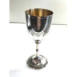 Victorian silver goblet measures height 18.5cm weight 202g Birmingham silver hallmarks