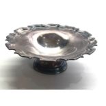 Silver sweet dish measures approx 15cm dia height 5cm weight 160g