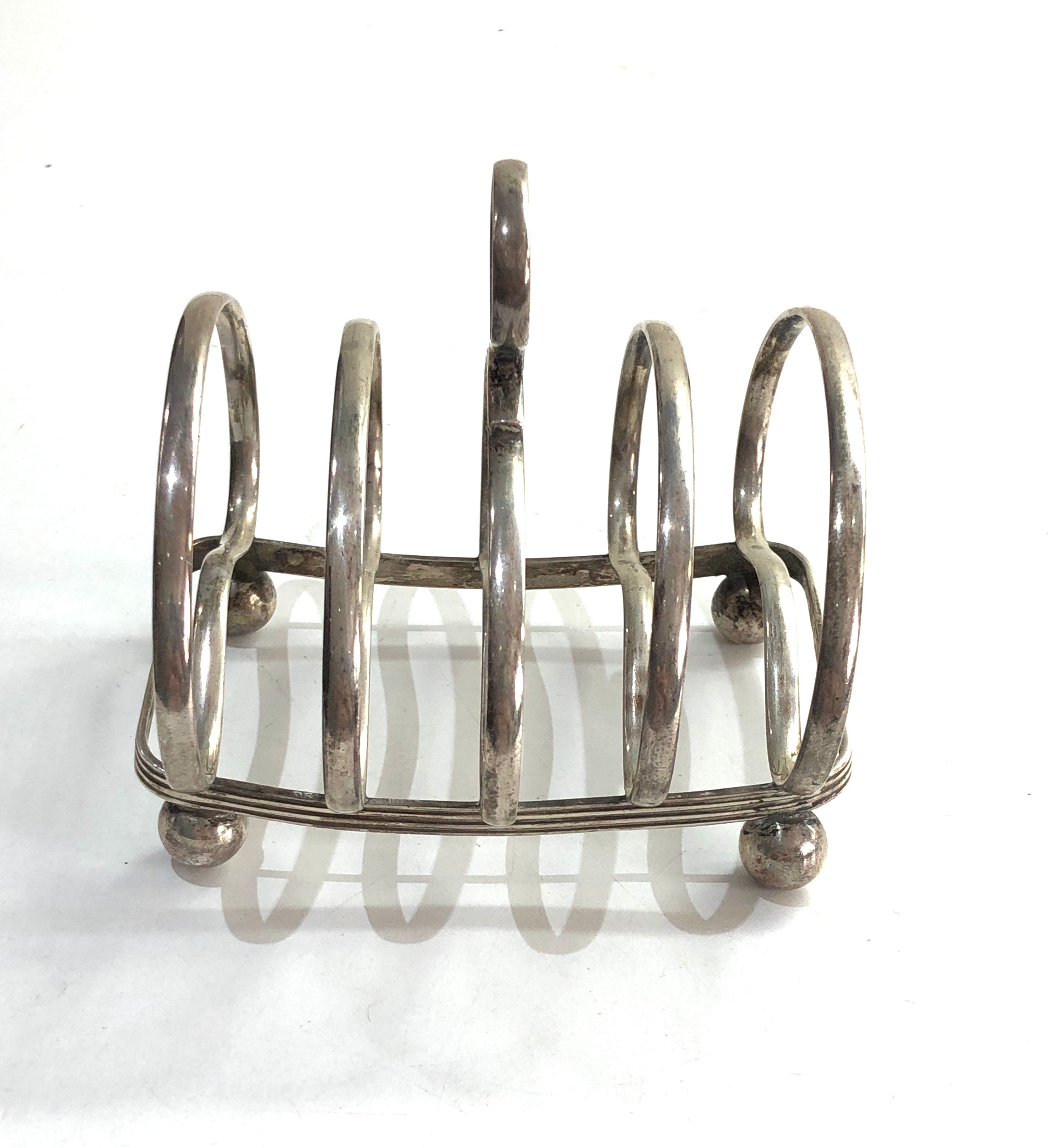 Antique silver toast rack Sheffield silver hallmarks weight 130g - Image 4 of 4