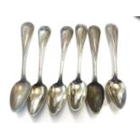 6 Antique dutch silver tea spoons full dutch silver hallmarks 93g