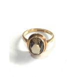 9ct gold smoky ring 2.6g