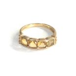 9ct gold citrine ring 2.7g