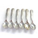 6 Antique dutch silver coffee spoons full dutch silver hallmarks 75g