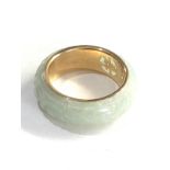 14ct gold & jade ring 4.8g