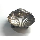 Silver shell scallop dish Sheffield silver hallmarks weight 105g