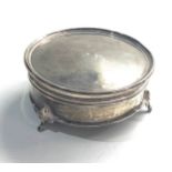 Antique silver jewellery box hinge broken