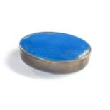 Silver and enamel pill box by marius hammer enamel damage as shown