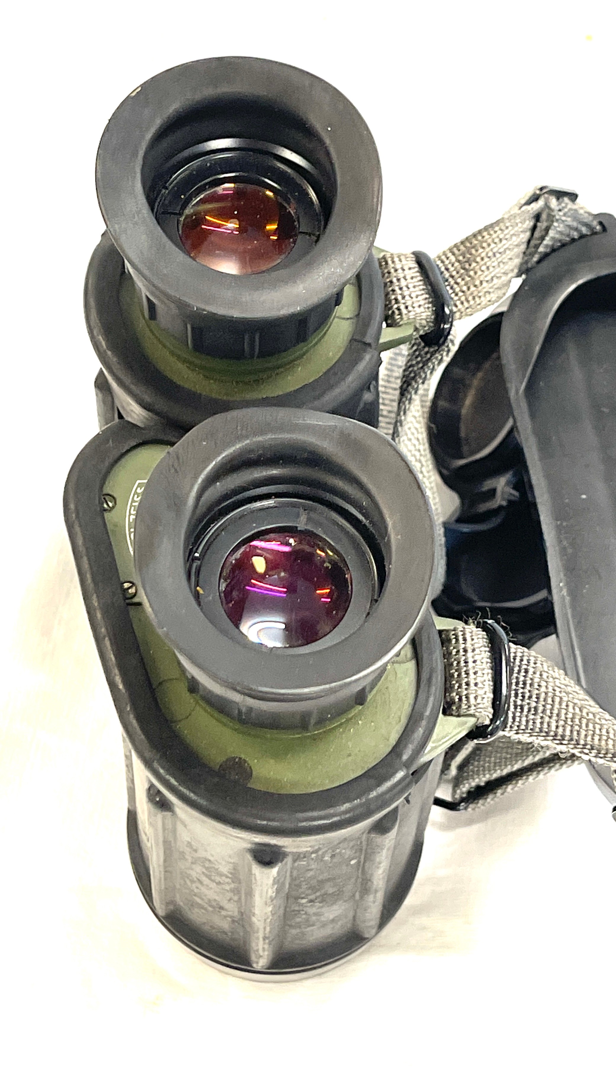 Carl Zeiss Jena 7 x 40b GA binoculars, with lens covers and carry straps - Image 4 of 5