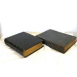 2 Large antique family bibles