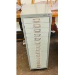 Bisley 15 drawer multidraw cabinet measures approx 37" tall 11" wide 16" depth
