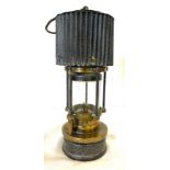 Antique miners lamp Patterson type HCP