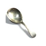 Antique silver tea caddy spoon makers levi & salaman