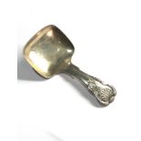 Antique Victorian silver tea caddy spoon