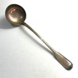 Antique French silver soup ladle measures approx 32cm long weight 170g